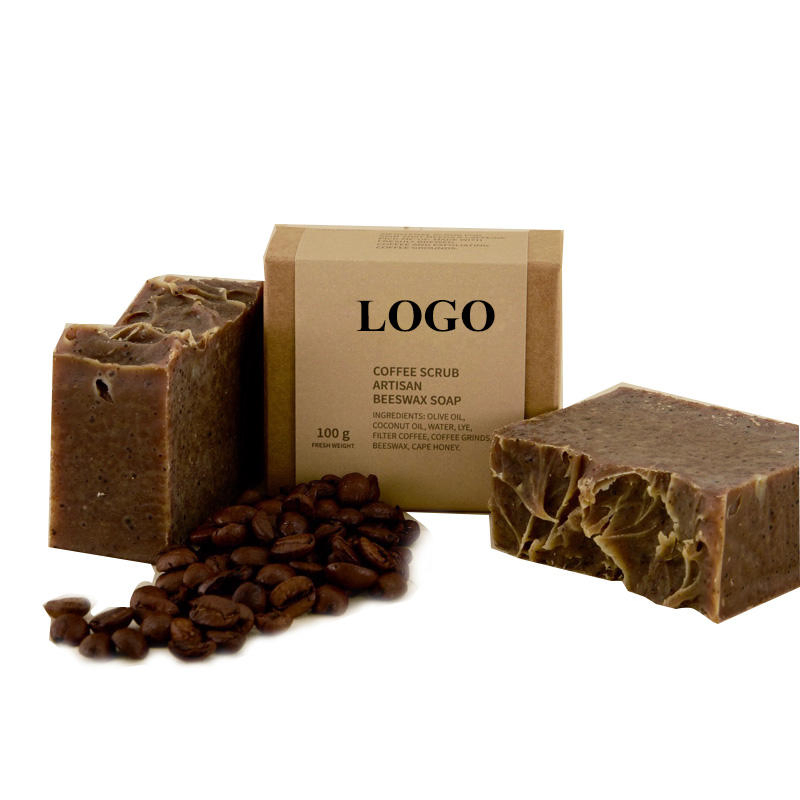 OEM Handmade Exfoliating Natural Organic Coffee Scrub Soap Bar