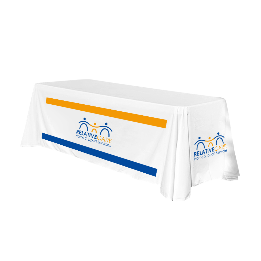 6FT Custom Table Cover for outdoor Event Wedding Party Trade Show