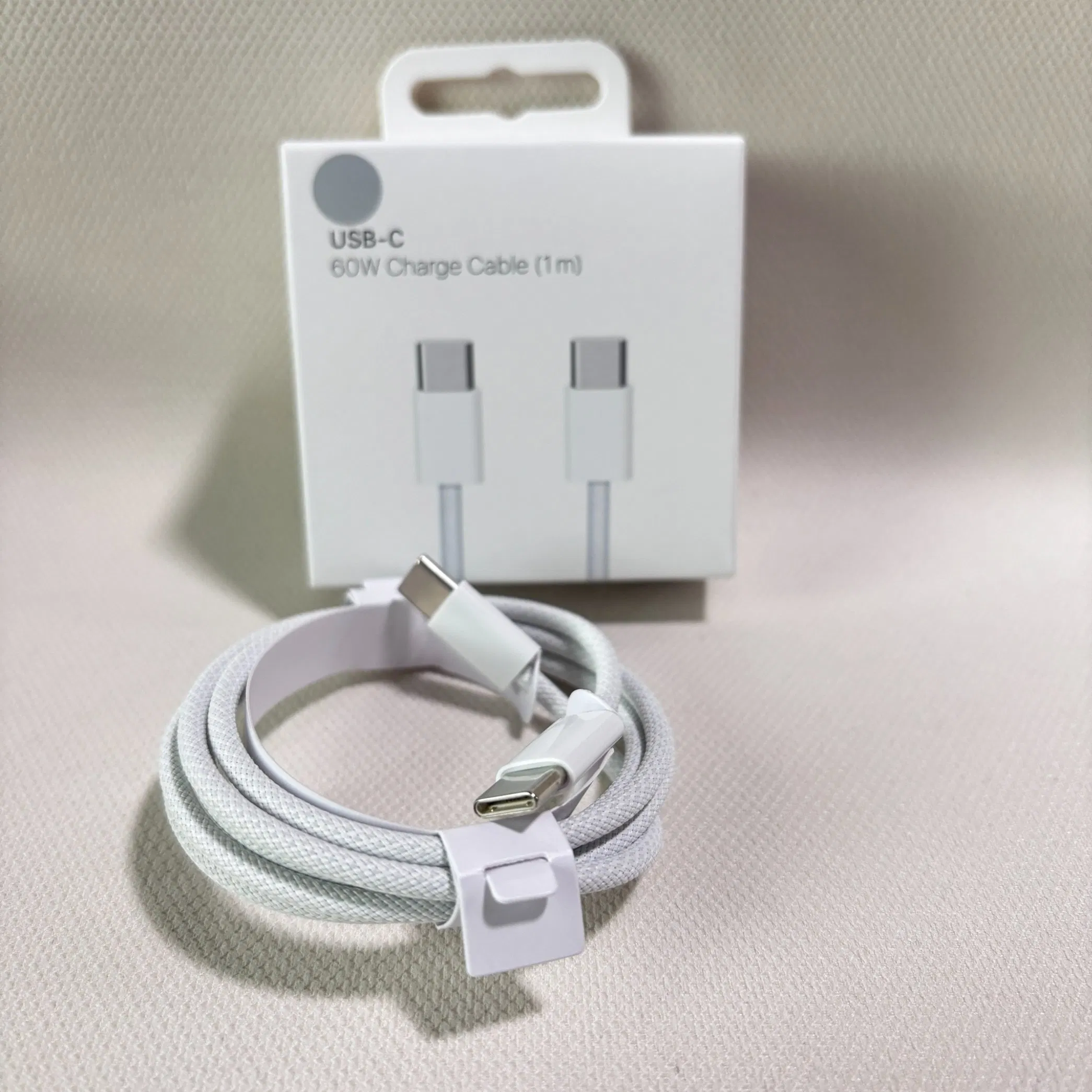 New High-Quality AAA+++60W 1: 1 Original USB-C to Lightning Cable, 1-Meter Mobile Data Charging Cable, Top Wholesale Price Fast Charger Cable