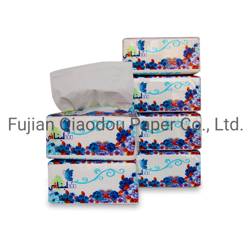 Qiaodou Unscented Soft Pack Facial Tissue 2ply Serviette Paper