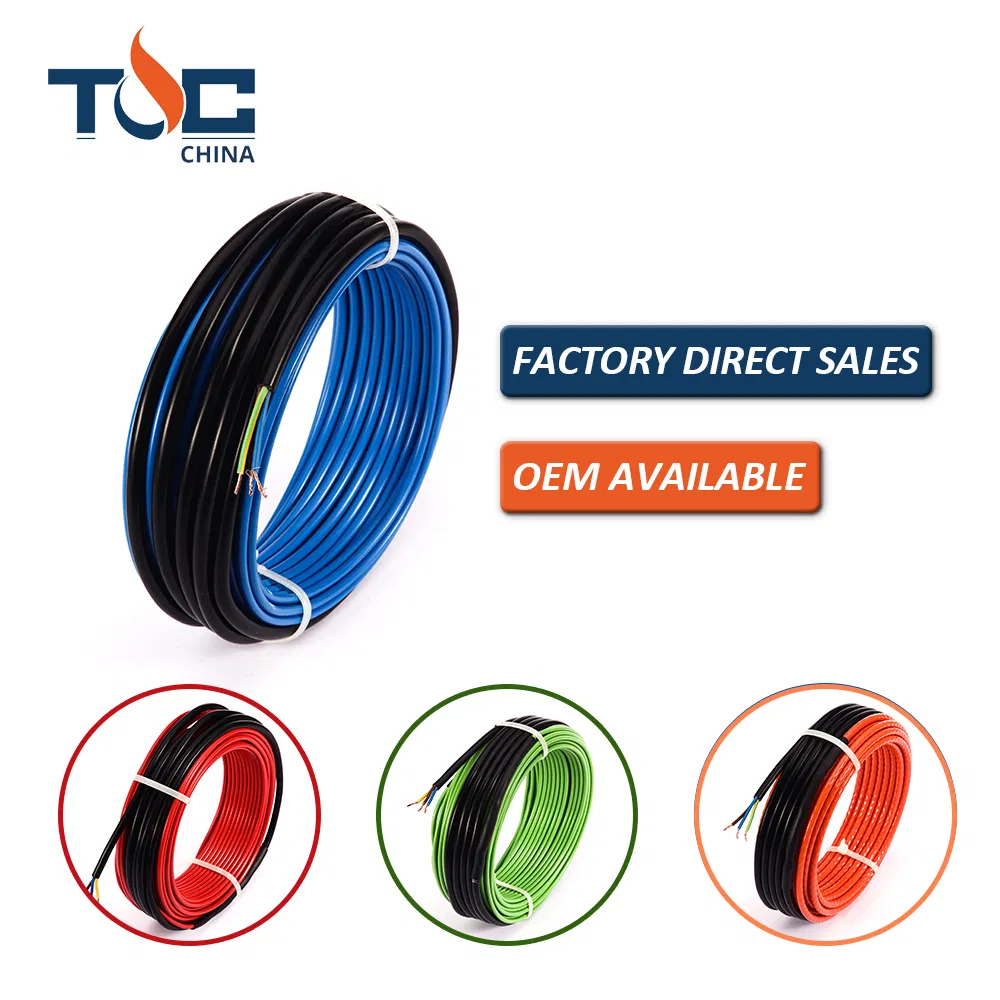 Electric Floor Heating Cable Twin Conductor Under Tile Heating System