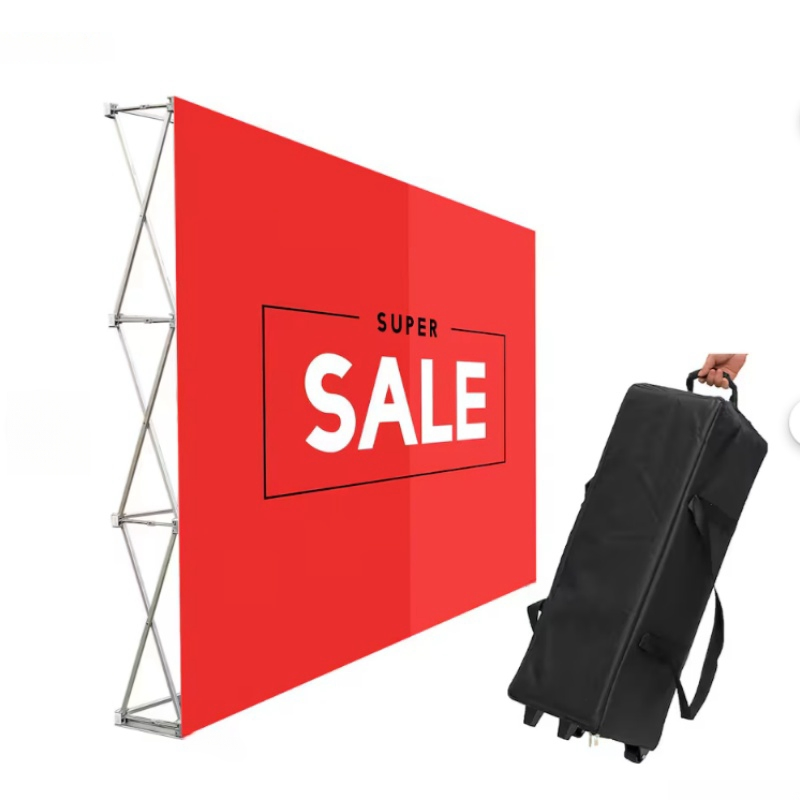 Foldable Pop up Display Stand Pop up Fabric Backdrop