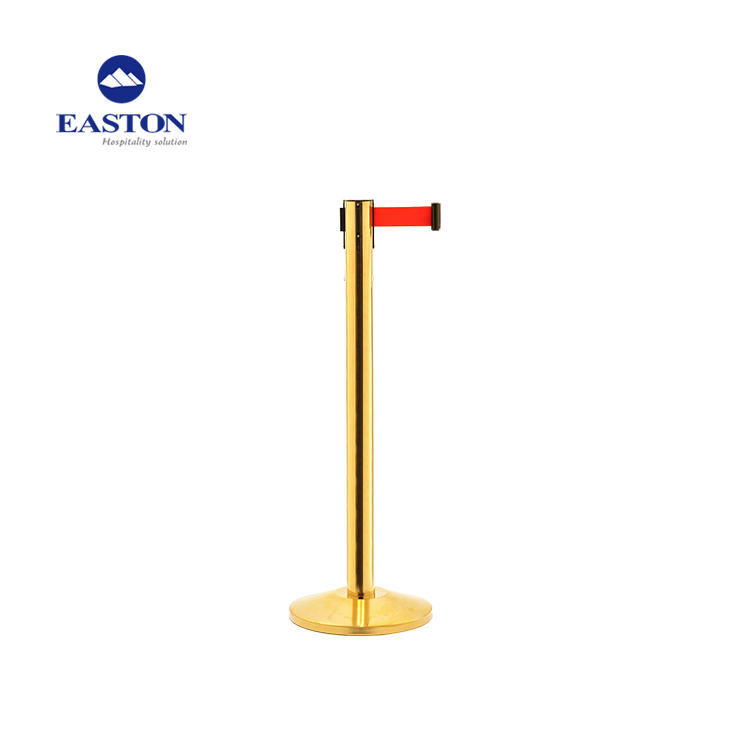 Hotel Custom Heavy Duty Stainless Steel Stanchion with Velvet Rope