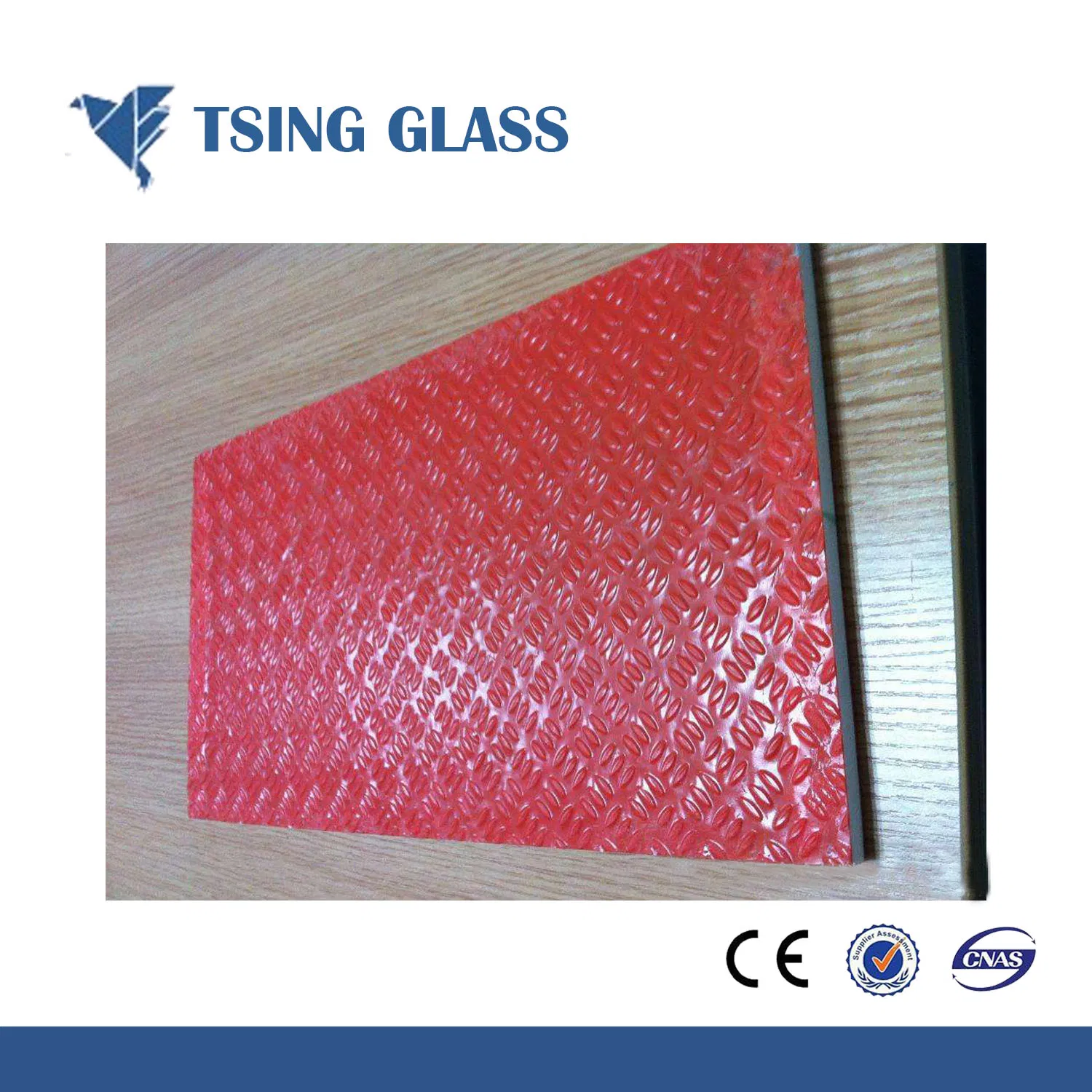 Tempered Anti-Slip Construction Glass with SGCC/Ce/CCC/ISO for Stairs, Partition