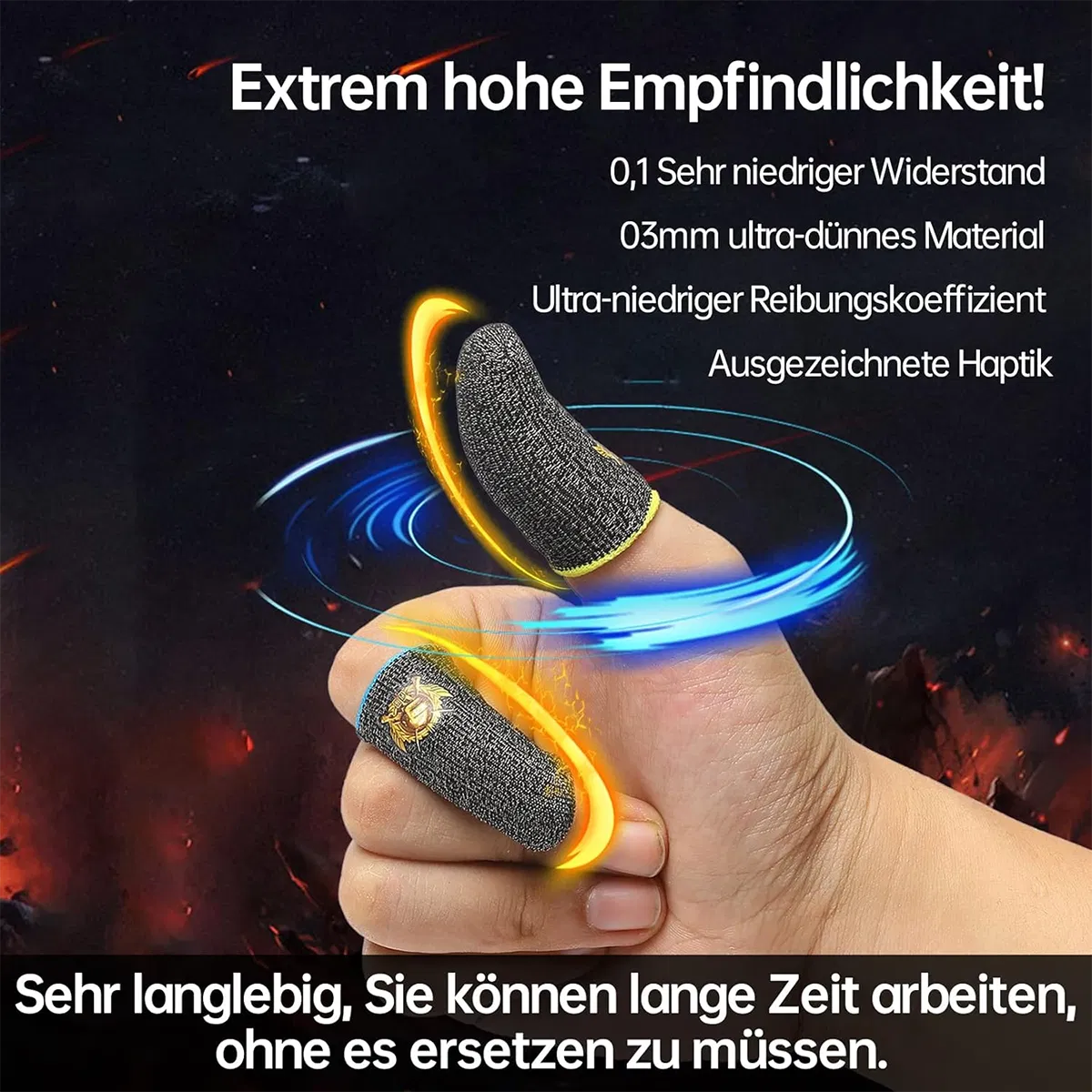 Тонкие игровые напальчники для PUBG