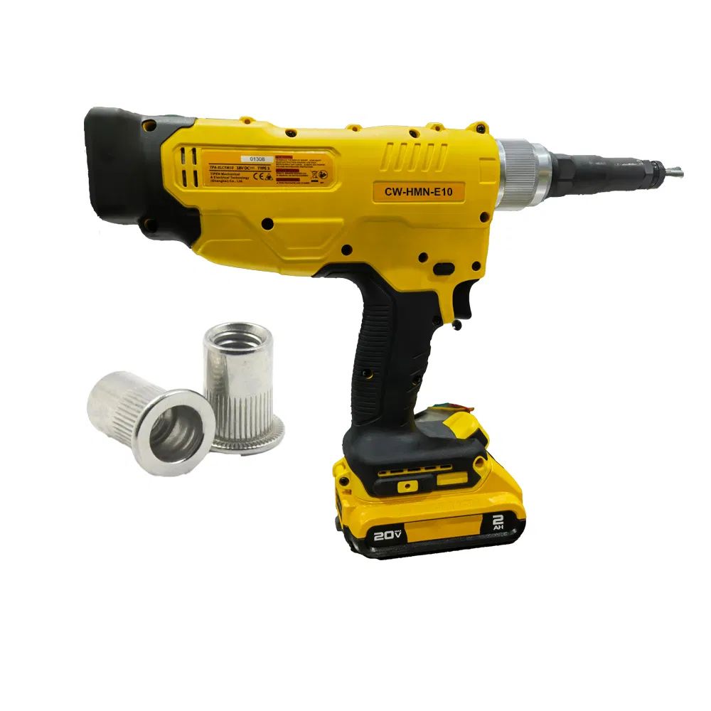Cordless Electric Rivet Gun with Rechargeable Battery Pack