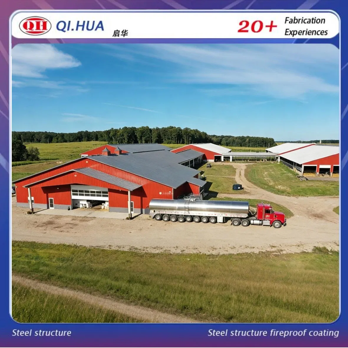 Reliable Prefab Farm Building for Modern Agricultural and Livestock Applications