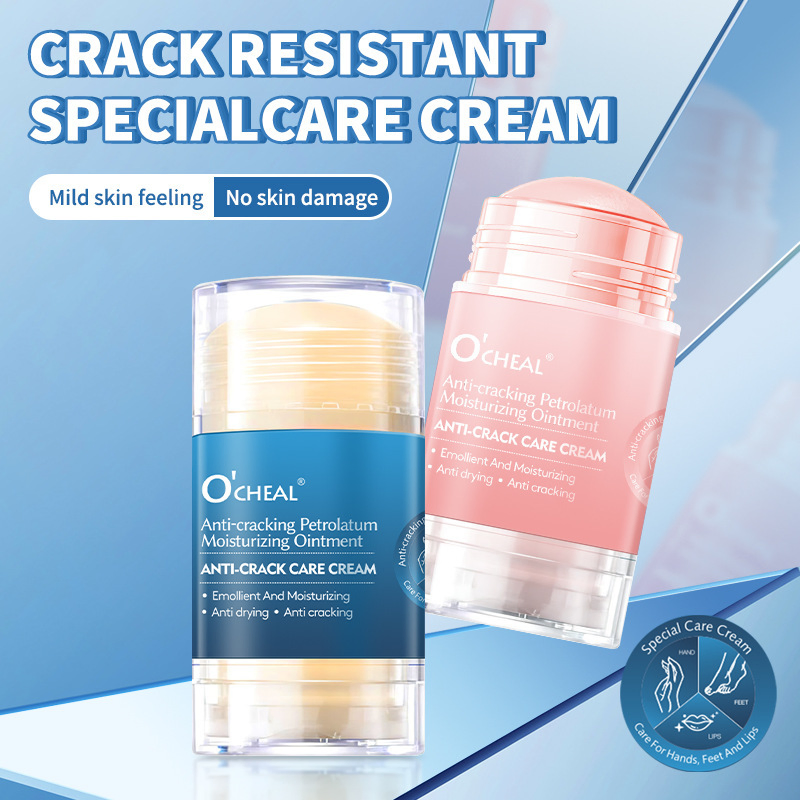 Online Wholesale in Stock Transparent Tube High-Quality Anti-Crack Treatment Balm Repair Moisturizing Skin Treatment Cream