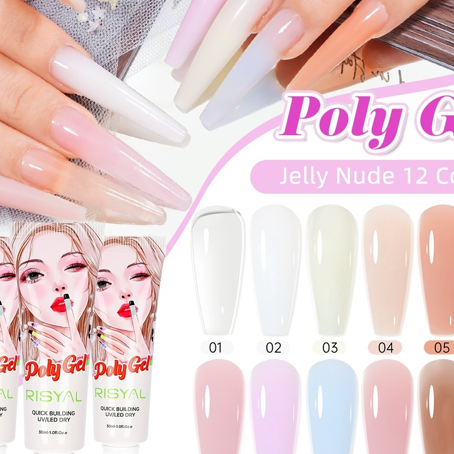 Hard Builder Nail Extension Gel No Burn Self Leveling for Professional Nail Beauty Wholesale Custom Color