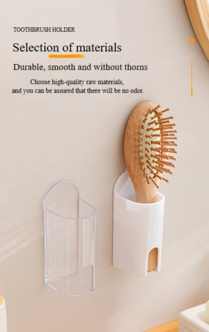 Wall-Mounted Electric Toothbrush Holder for Hygienic Bathroom Storage