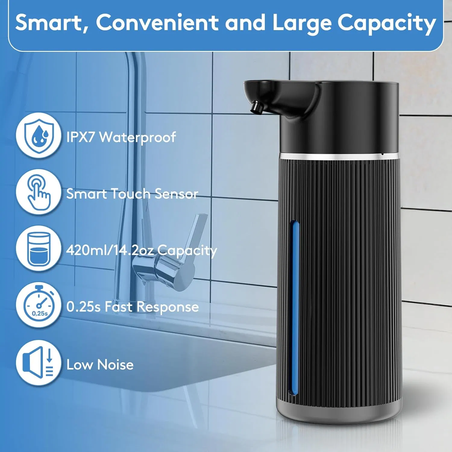 Adjustable and Touchless Automatic Soap Dispenser