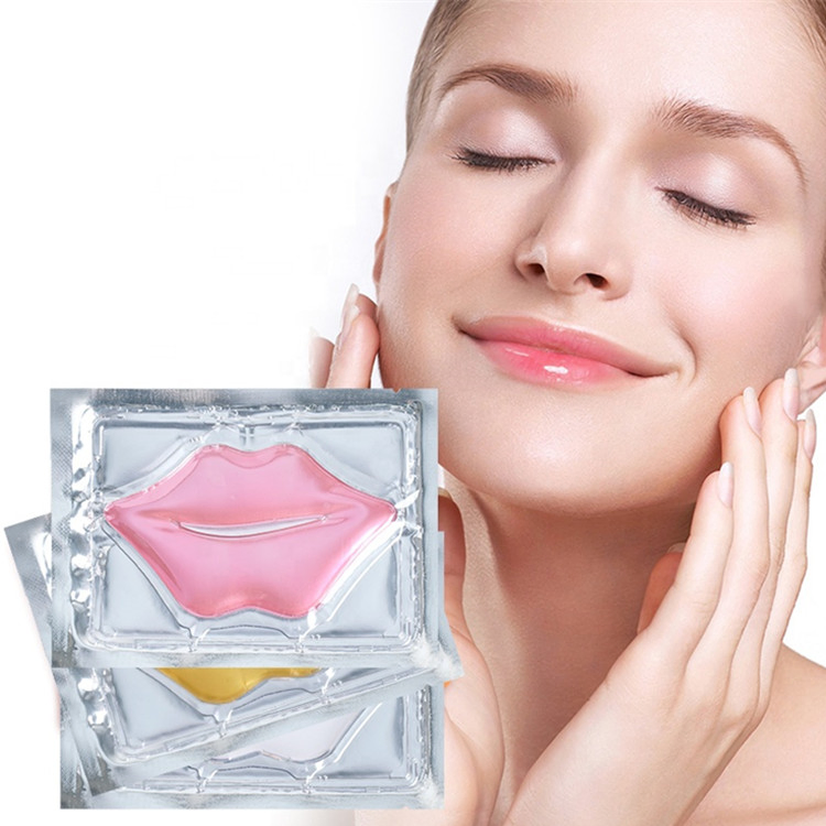 Factory Sell Sheet Wrinkle Moisturizer Lips Care Collagen Pink Crystal Lip Mask