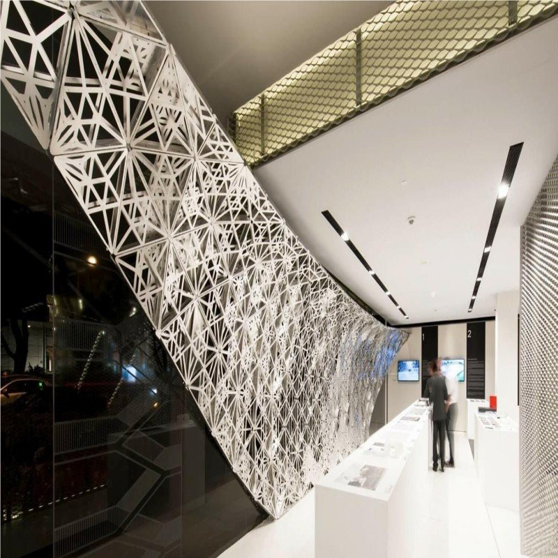 Алюминиевые фасадные панели с резьбой для вентилируемых фасадов