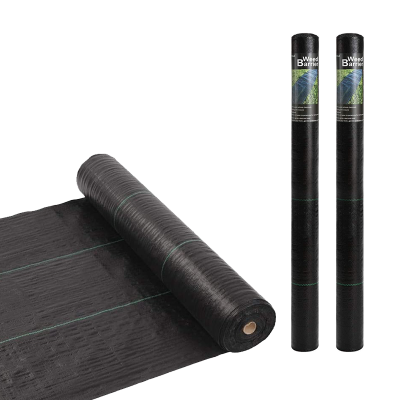 PP Woven Membrane PE Ground Cover Mesh Weed Mat Roll Anti Grass Weed Control Cloth Blocker Mulch Film