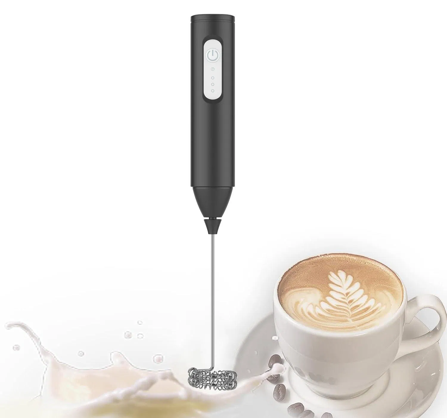 OEM Rechargeable Milk Frother Handheld Coffee Mixer Electric Whisk 3 Speed Adjustable
