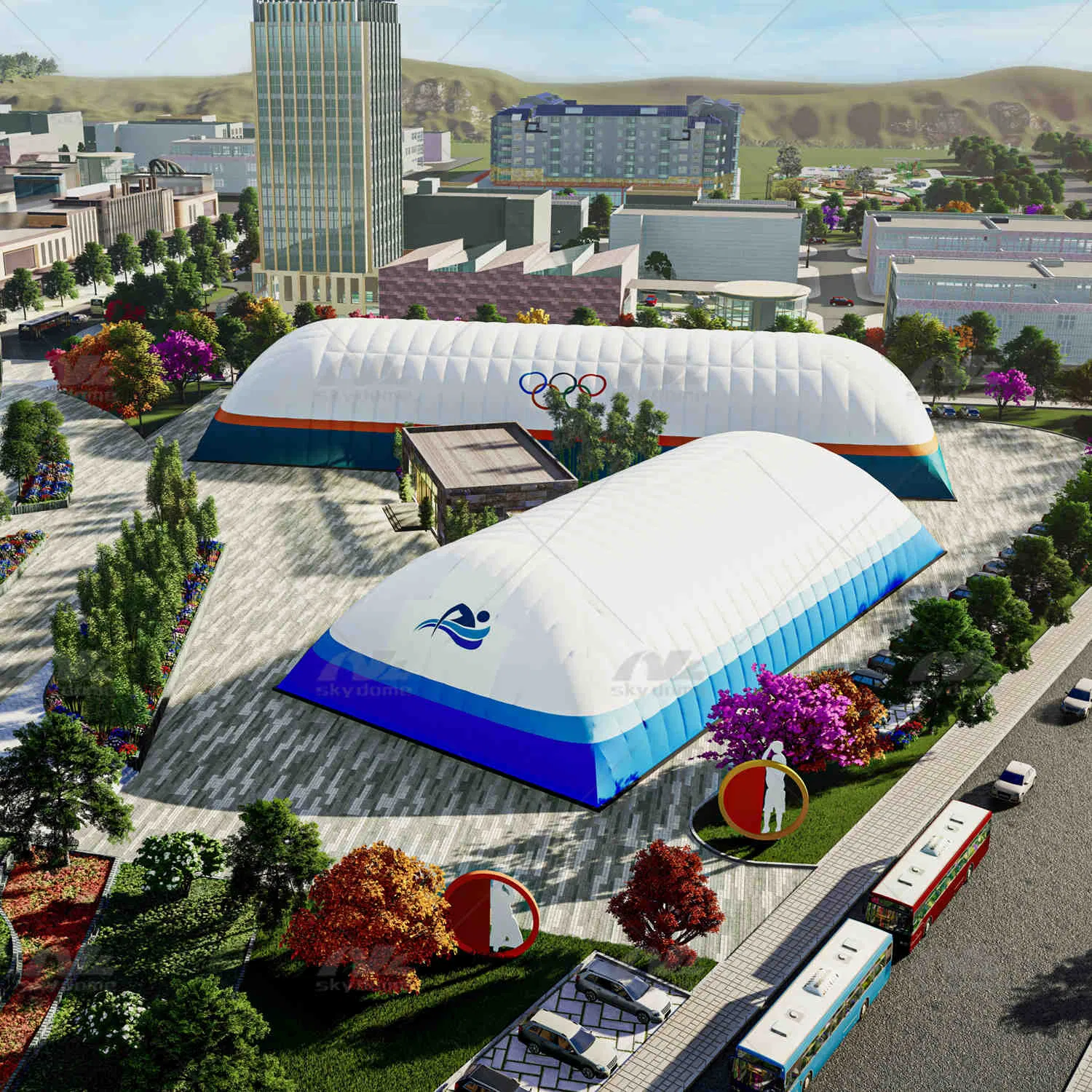 Customized Inflatable Air Membrane Structure for Sports