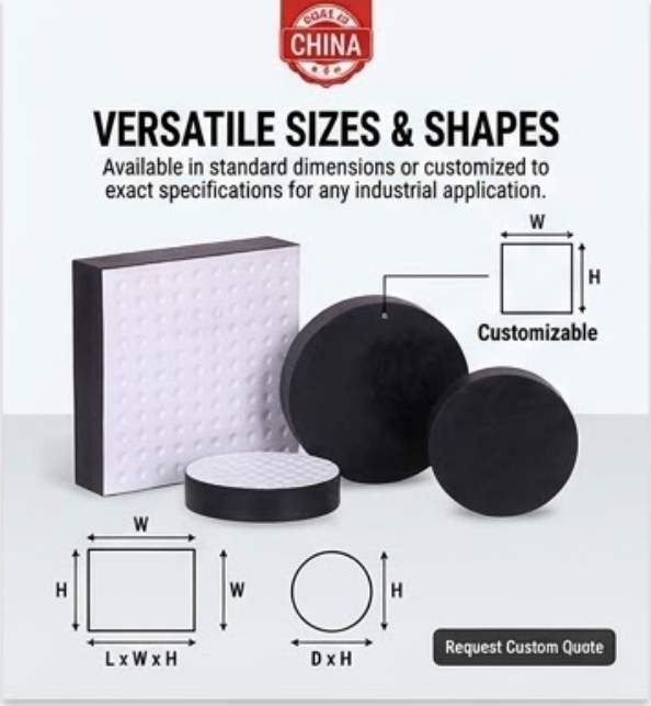 Laminated Seismic Isolation Rubber Bearing Pad for Building and Bridge