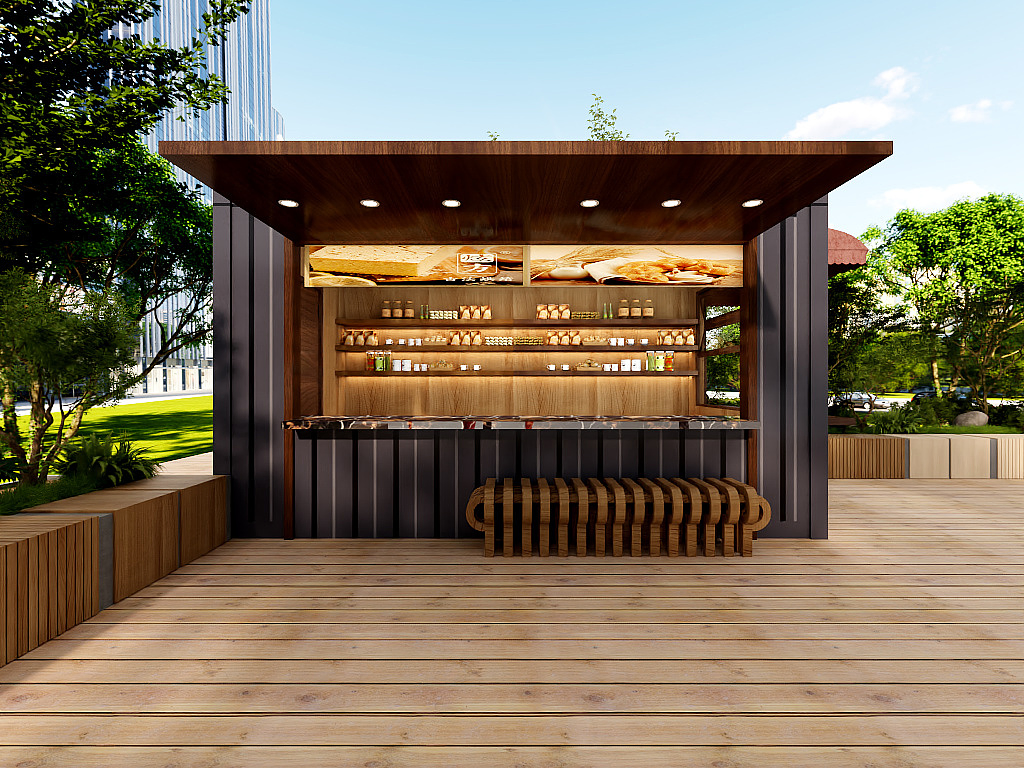 Portable 20FT Coffee Kiosk Apply Multi Business Purposes Movable Houses Living Container House for Sale