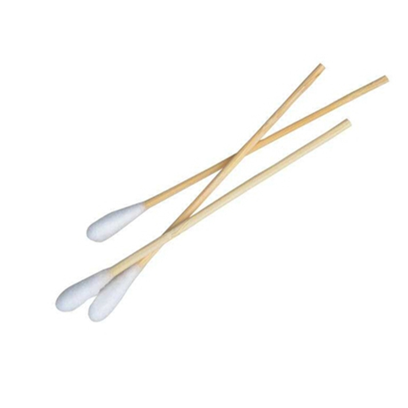 Bambo Stick Pointed and Cylinder Head OEM Cotton Swab Qtips for Cleaning