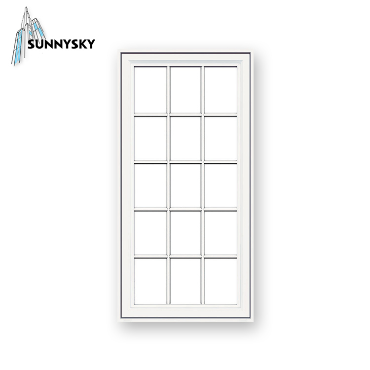 Builder Choice Vinyl Paint Spray 3 Panel Triple UPVC Casement Blinds Window