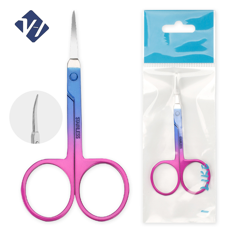 Portable Durable Multi-Purpose Customized Pointed Eyelash Extension Eyebrow Scissors