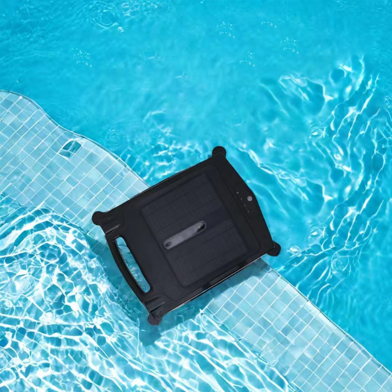 Automatic Solar Rechargeable Surface Pool Robot Automatic Pool Cleaner Vacuum Cleaner Floating Swimming Pool Cleaning Skimmer