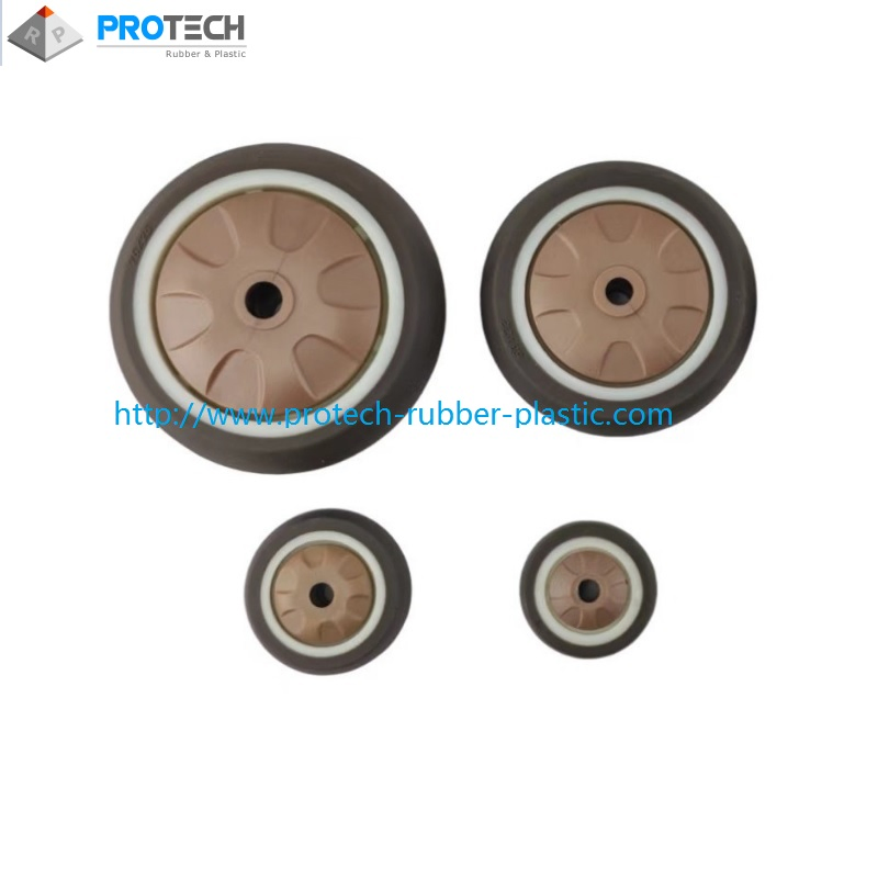 Industrial Caster Plastic PU on PP Core Trolley Wheel