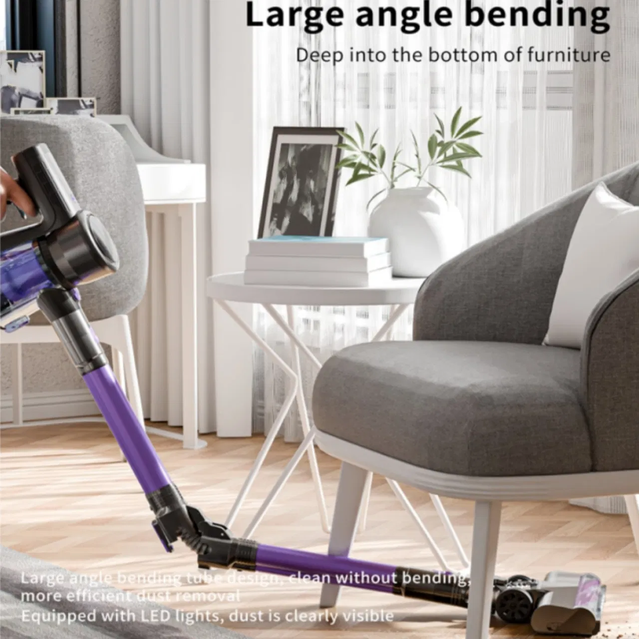 200W Brushless Handheld Vacuum for Efficient Household Cleaning