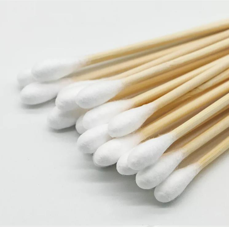 2022 Hotselling New High-End Disposable Cotton Swabs Bamboo Sticks Cotton Swab Wooden