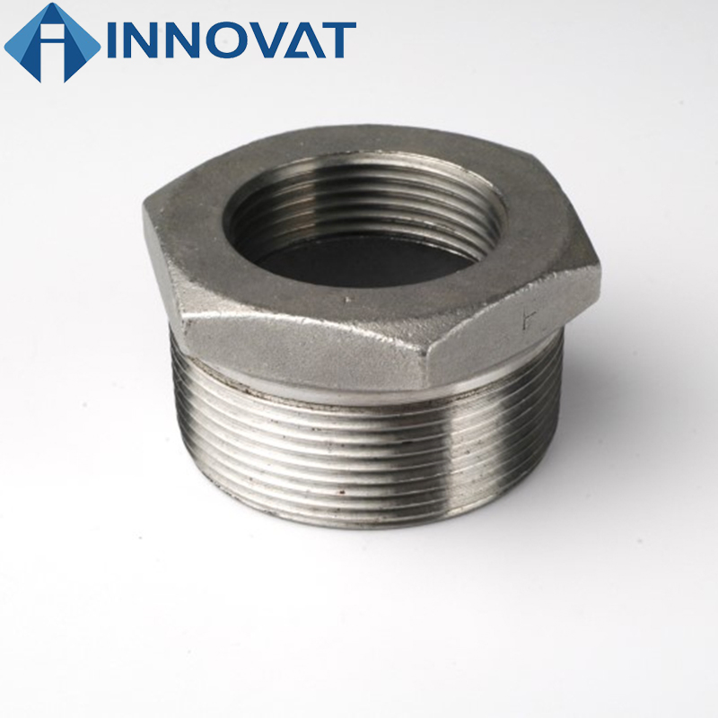 Bushing Reducing Joint Hex Bushing 1.25 -1.5 Inch Boreline Reducing Bush Joint Connector Stainless Steel Hexagon Bushing for Industrial and Agricultural Applic