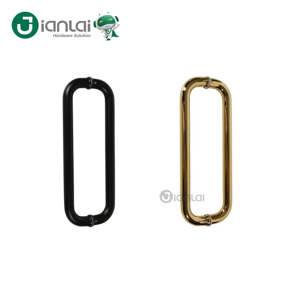 SS304 Tubular O Shape Glass Door Handle for Bathroom