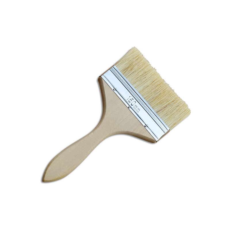 Painting Brush Natural Bristle Mixed with Filament with Wooden Handle Household Paint Brush