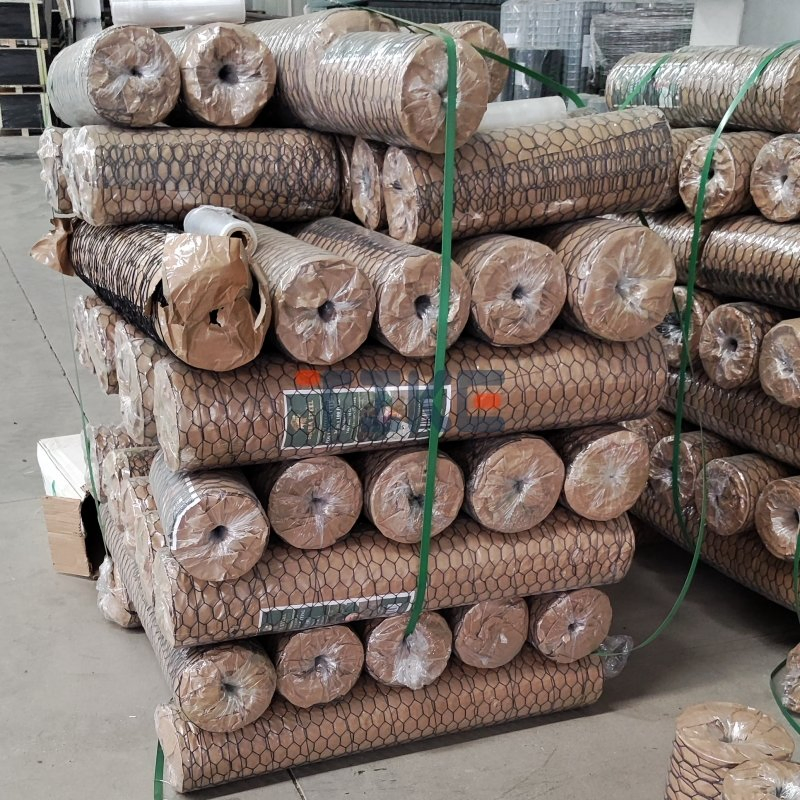 1inch Green Vinyl Coated Poultry Hexagonal Wire Netting