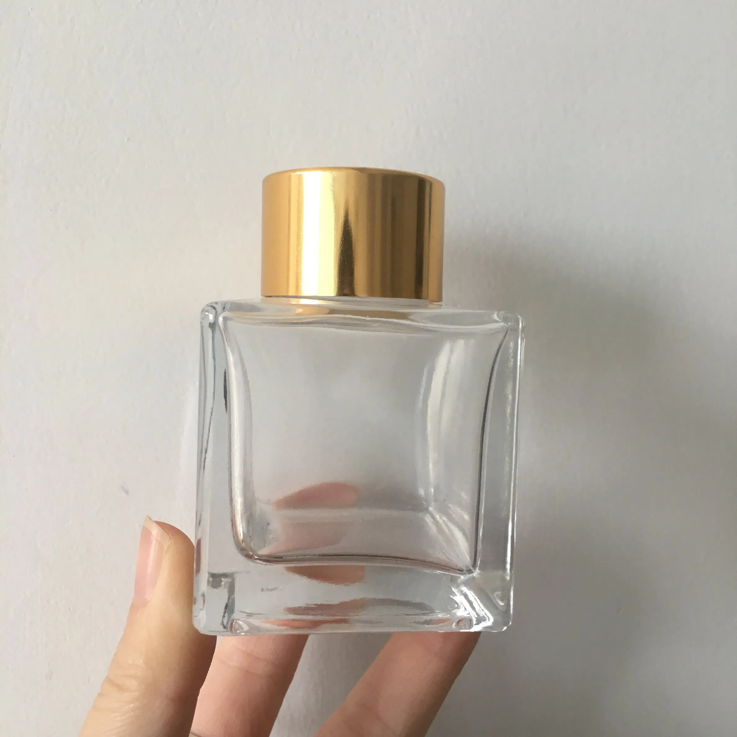 50ml 100ml 200ml Reed Diffuse Glass Bottle with Gold Cap