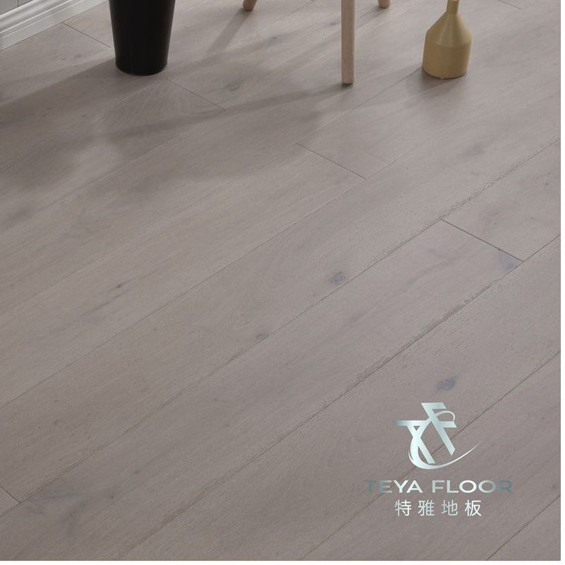 Grey Color Oak Flooring, Parquet, Timber Flooring Warm and Inviting Eco-Friendly
