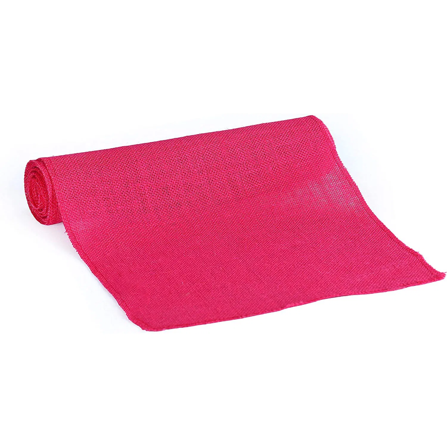 Customized Red Wedding Festival Event Table Decor Jute Table Runner