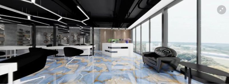 Golden Decorative Porcelain Glazed Marble Tile for Villa Floor and Wall