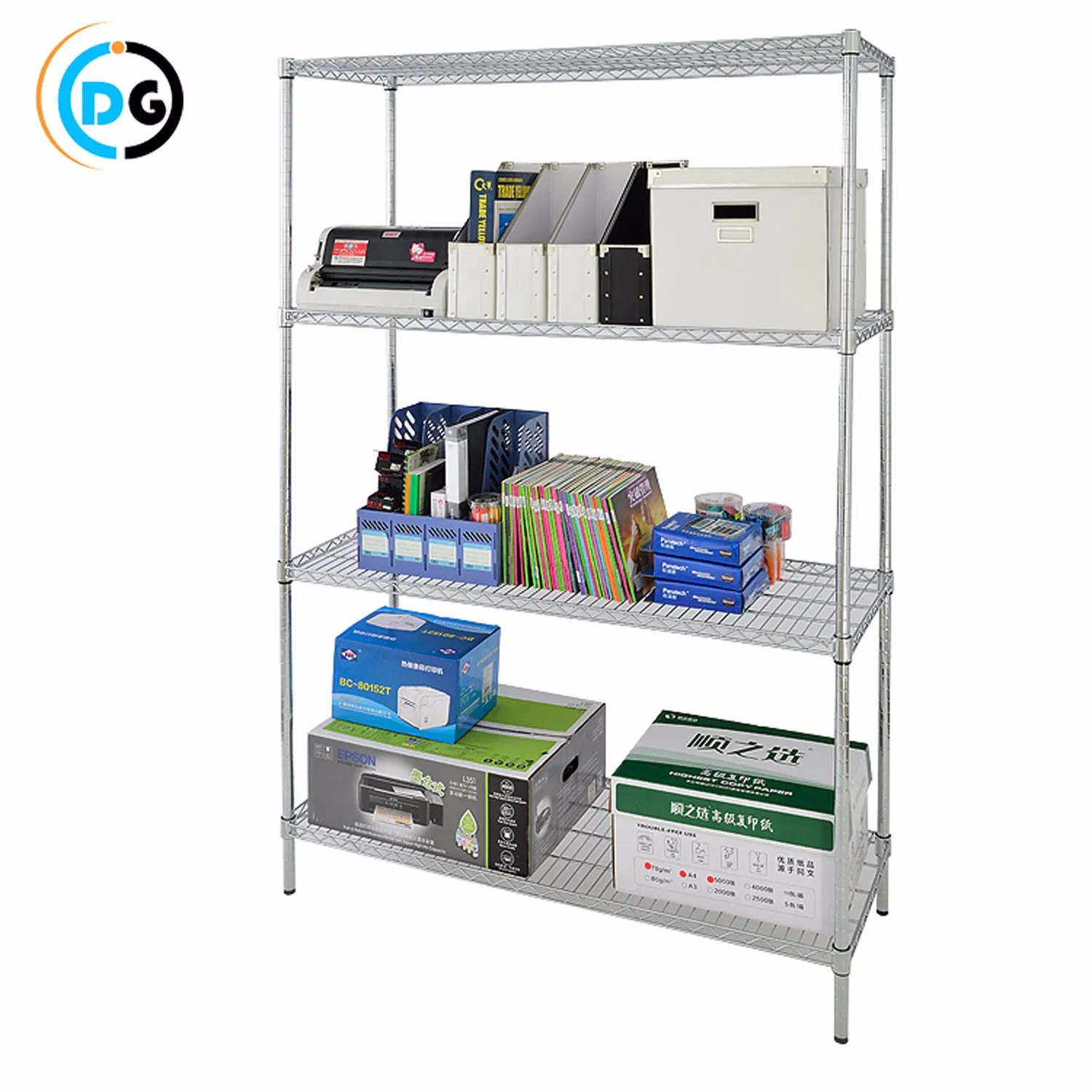 4 Tiers Chrome Heavy Duty Wire