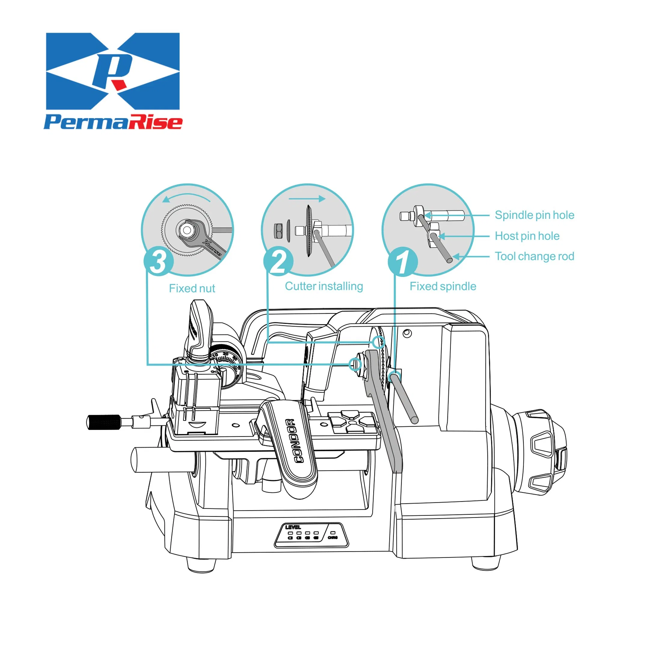 Xhorse Condor XP-009c XP0900CH Horizontal Key Cutting Machine Without Battery