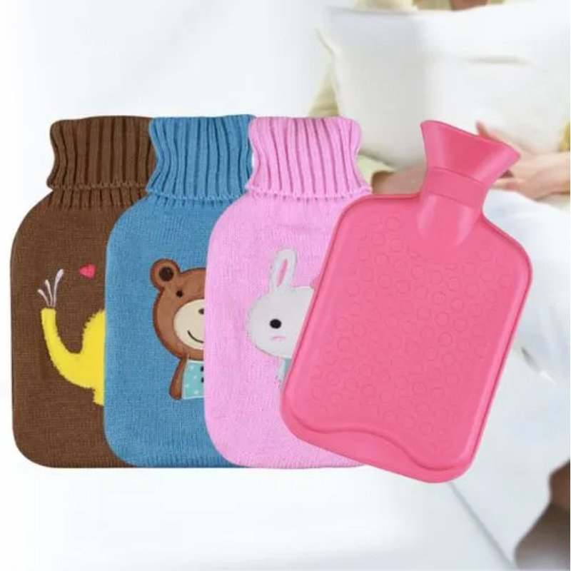 2023 Hot Sale Reusable Hot Water Bottles Rubber Hot Water Bag with Covers
