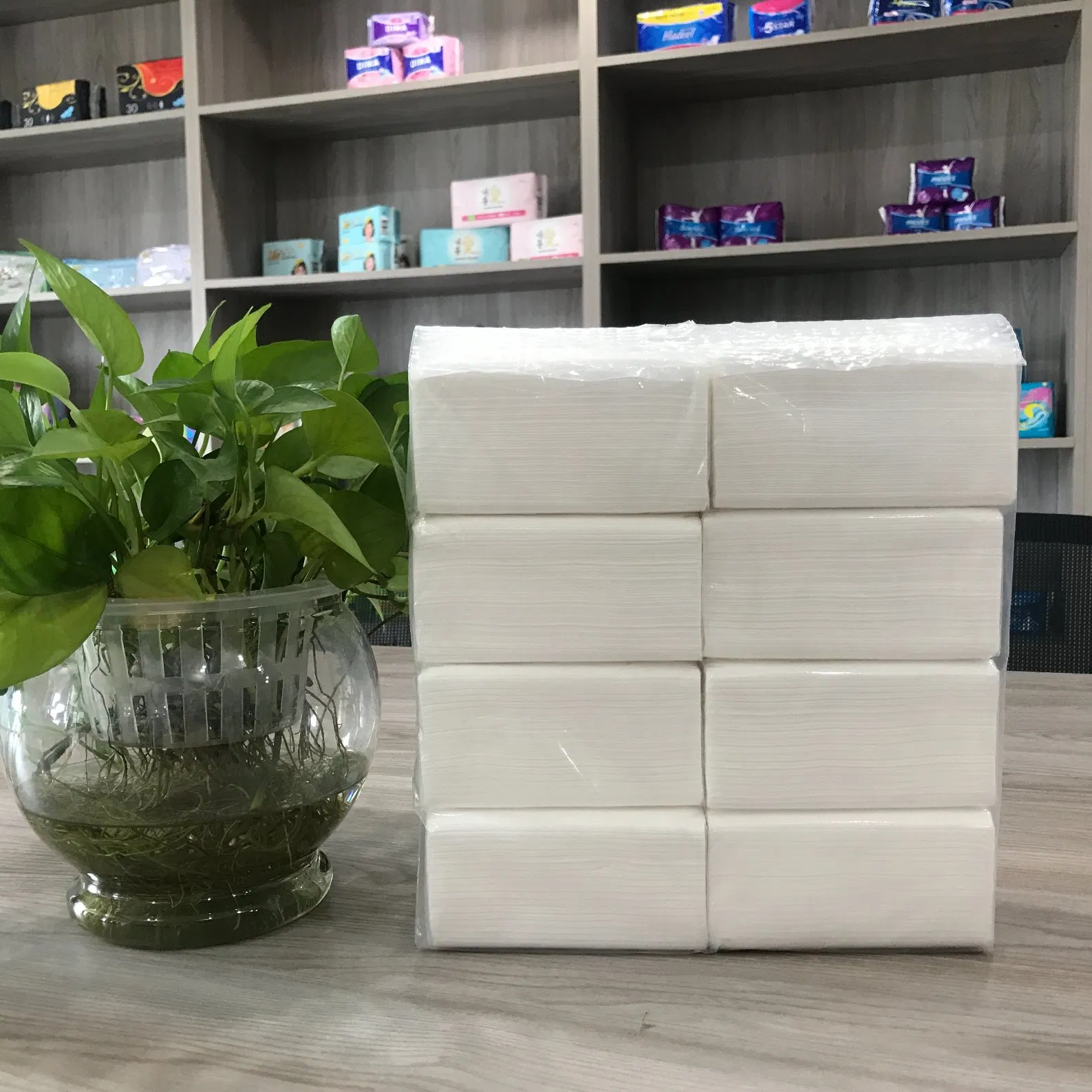 Custom Logo Wholesale Eco Friendly Virgin Wood Pulp Bamboo Facial Tissue Paper