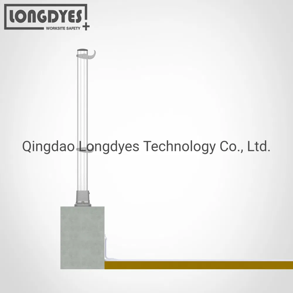 Parapet Fixed Guardrail and Handrail with Straight Upright