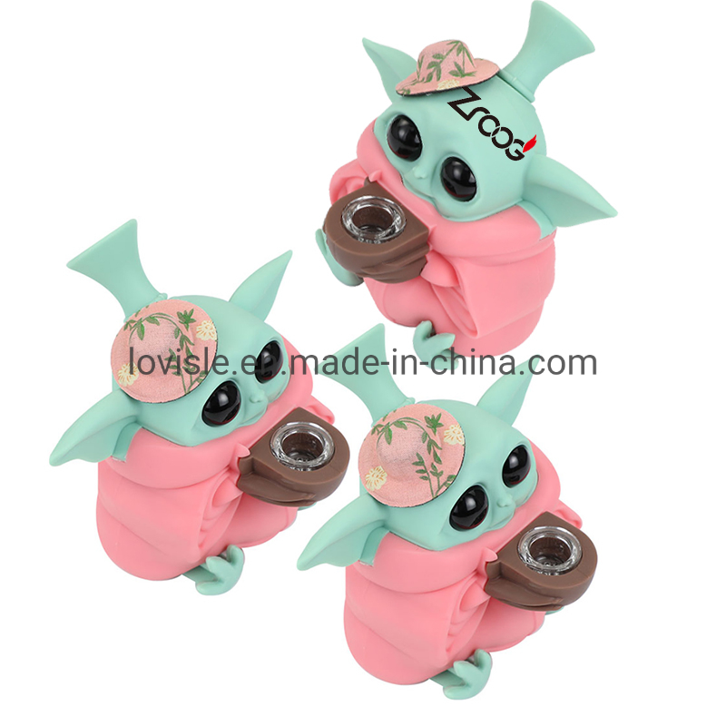 Babyyoda Glass Smoking Water Pipe Collectible Silicone Pipe Glass Bowl