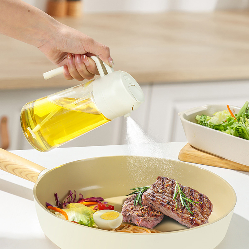 Hot Selling Portable Glass Spray Bottle Kitchen Dual Purpose Fogging Spray Bottle