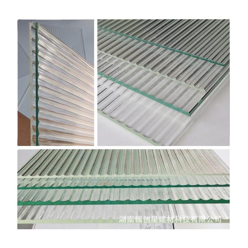 Decorative Transparent Tempered Ribbed Reeded Moru Wave Fluted Glass/Art Figured Textured Sheet Glass/Pattern Glass Panel