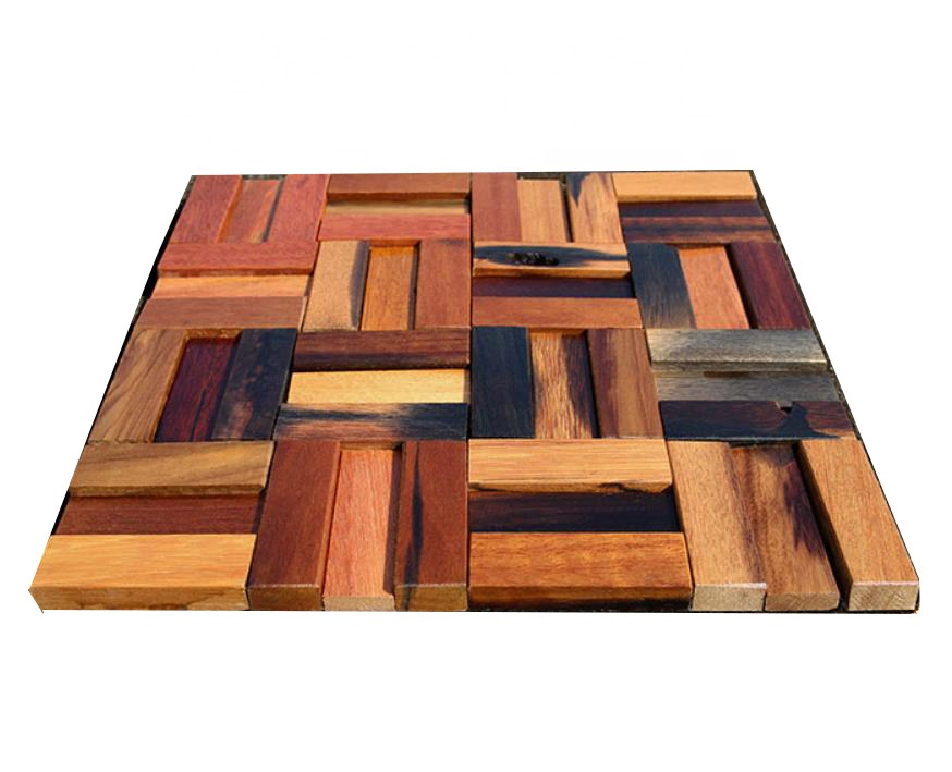 Деревянная мозаичная панель 3D Старинный корабль 300x300 мм