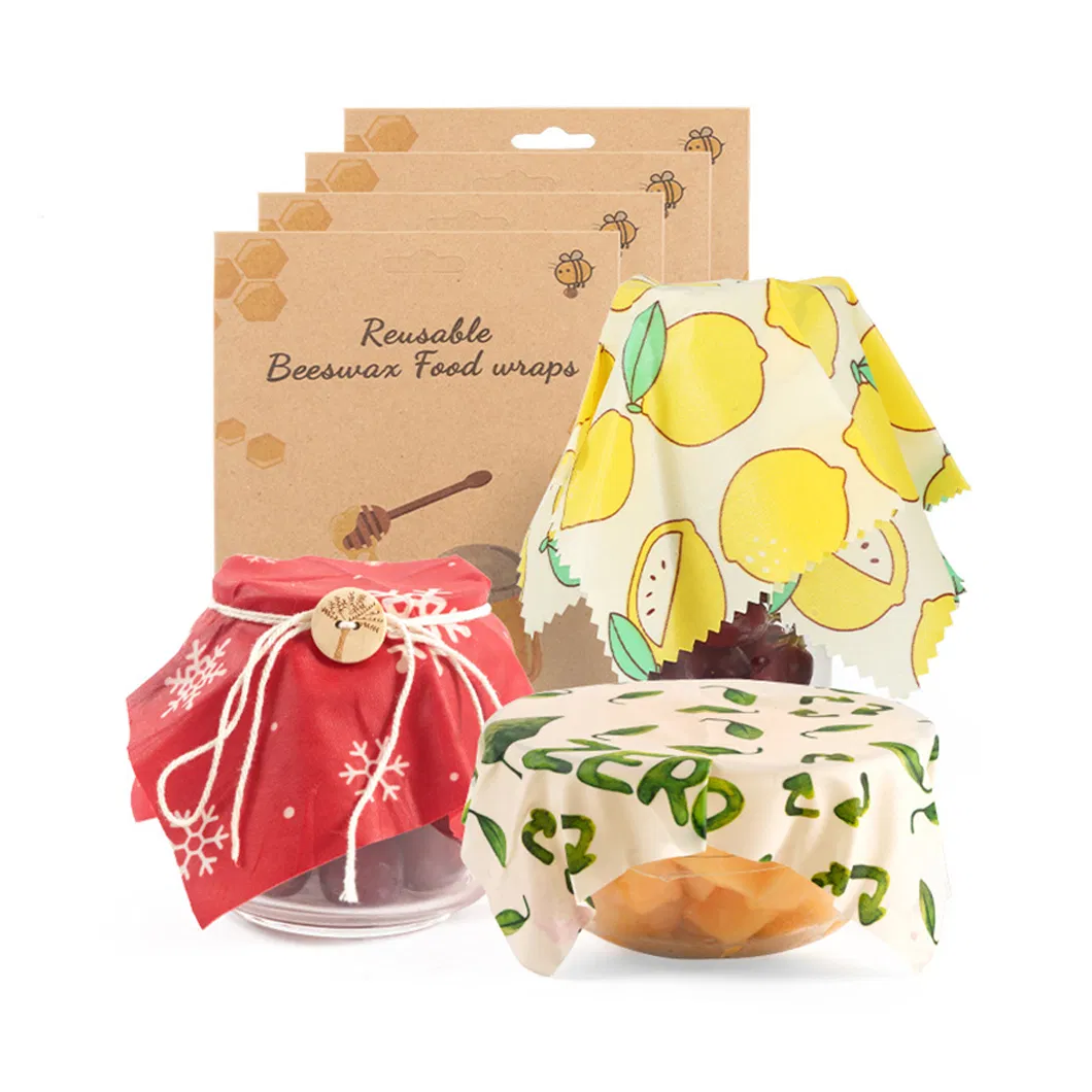 Beeswax Fresh-Keeping Cloth Biodegradable Honey Packaging Food Grade Beeswax Wrap Reusable