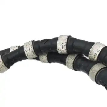 Rubber Diamond Wire Rope Saw for Stone Quarry Mining Granite Marble