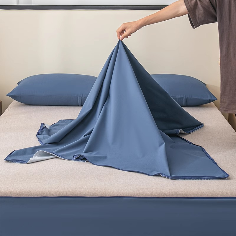Luxury Microfiber Boxspring Mattress Encasement Protector with Zipper Surrounded