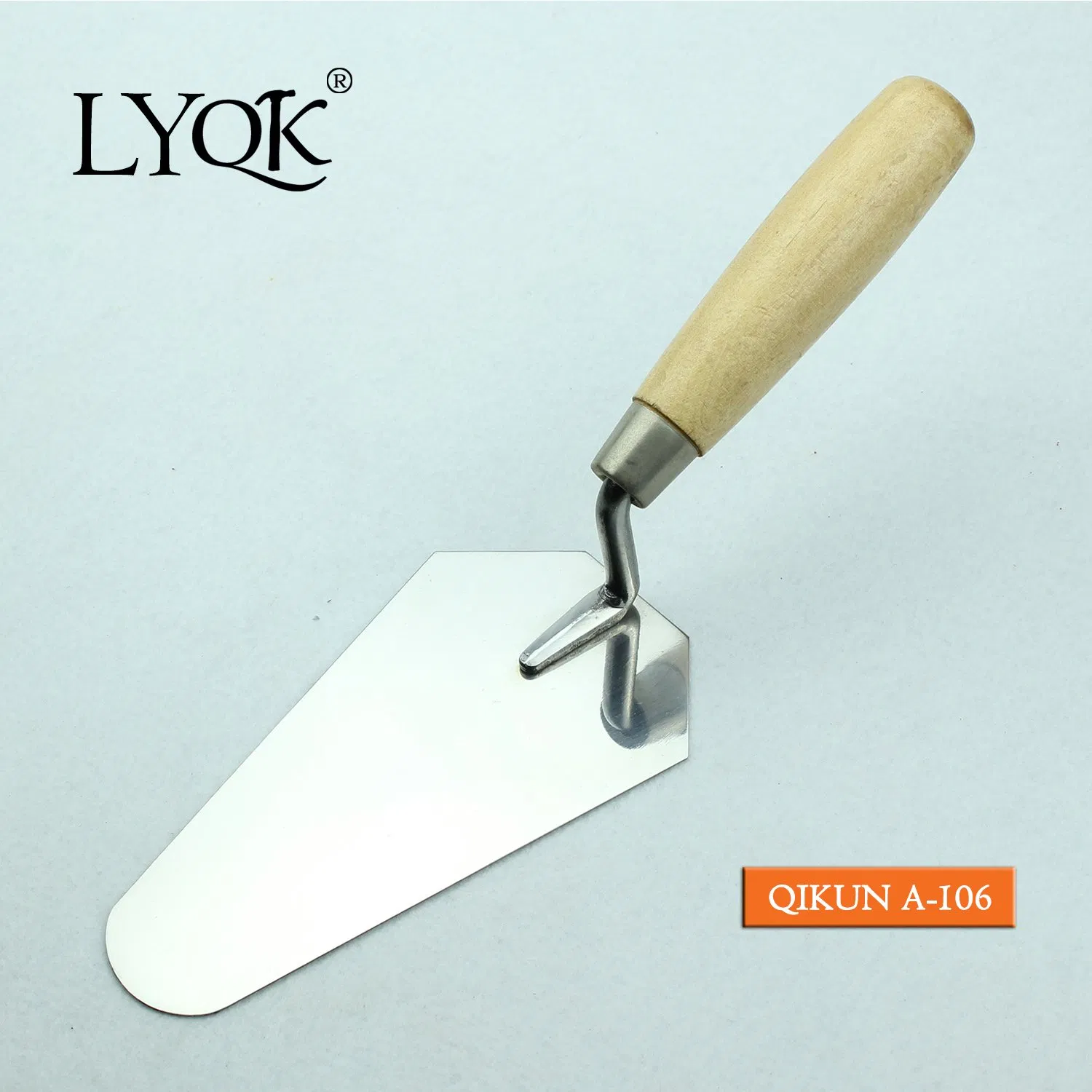 a-104 Construction Decoration Paint Hardware Hand Tools Wooden Handle Bricklaying Trowel